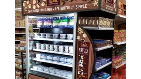 Baker's Holiday Cooler Endcap